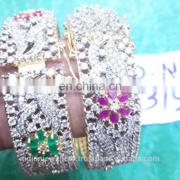 Cubic Zircon Jewelry Bangles Manufacturer, Cubic Zircon Jewellery Bangle Exporter photo-5