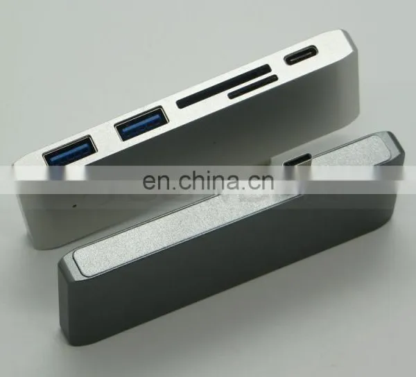 Aluminium 5 in 1 USB 3.0 Type C Hub for Macbook photo-2