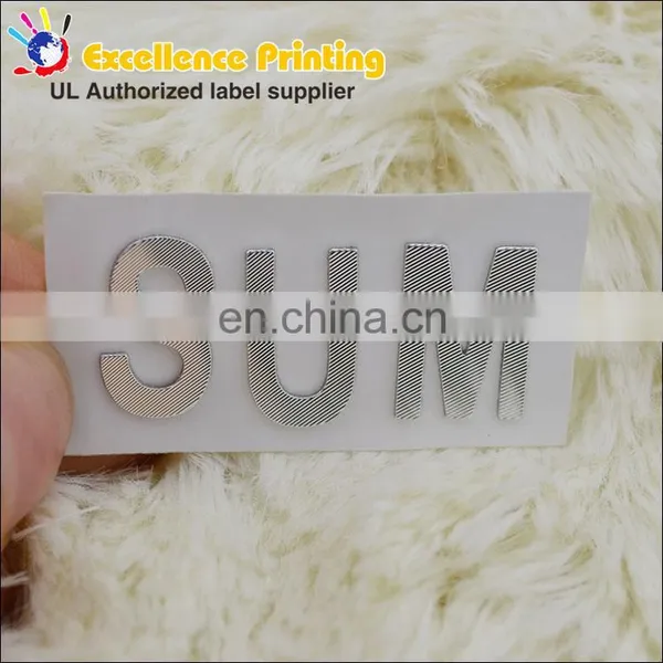 3D High Quality Custom-made Cheap Custom Metal Bag Label photo-5