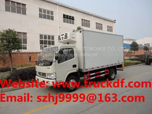 Customized Factory Sale Best Price Dongfeng 4*2 RHD 4tons Refrigerated Truck for Seychelles photo-4