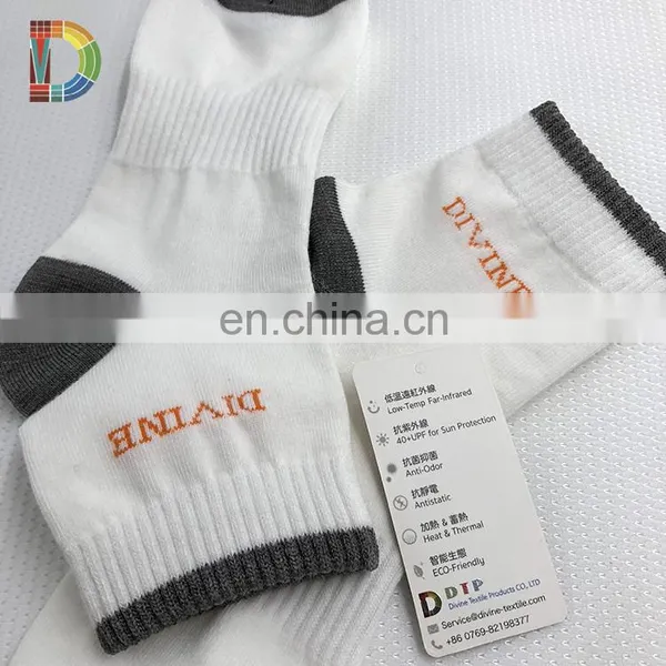 New Infrared Heat Yarn Knitted Crew Antibacterial Socks photo-6