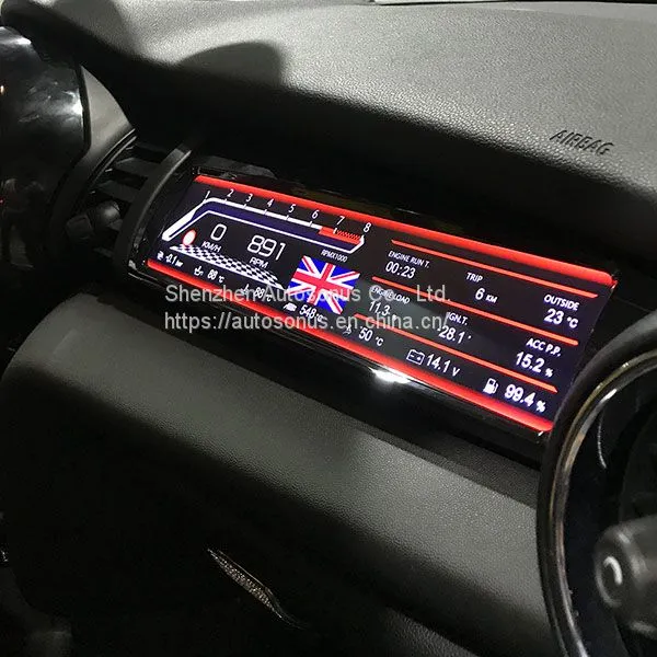 Passenger LCD Display for MINI Cooper F55 F56 F57 JCW Digital Dash Panel Copilot Racing Dashboard photo-5