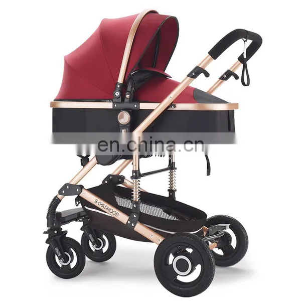 New 2018 Baby Stroller 3 In 1 For 0-3 Years Baby Prams With Removable Shopping Basket photo-6