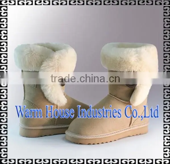 2016 Best Fashion Style Snow Boots Real Fur for Women