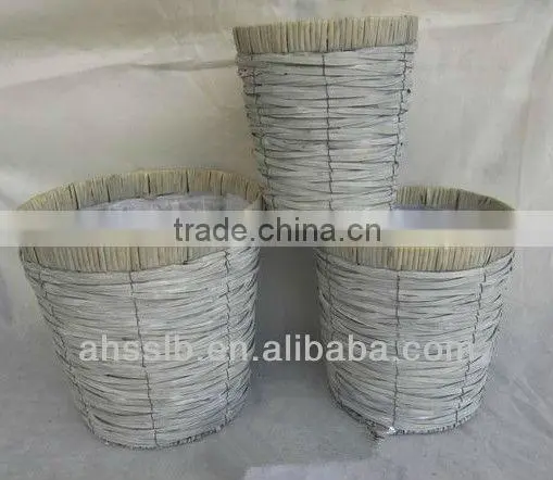 2013 New Beautiful Woven Willow Garden Decoration Flowerpot photo-3