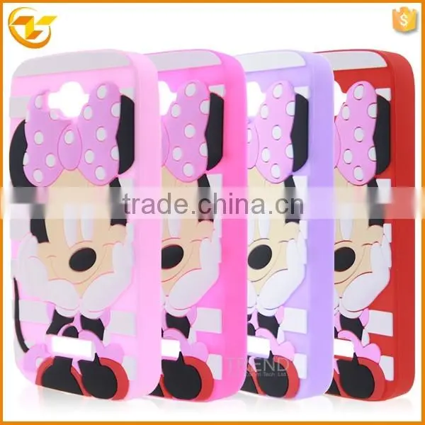 Hot Selling Cute Silicon Soft Cover Case for Alcatel One Touch Pop c7