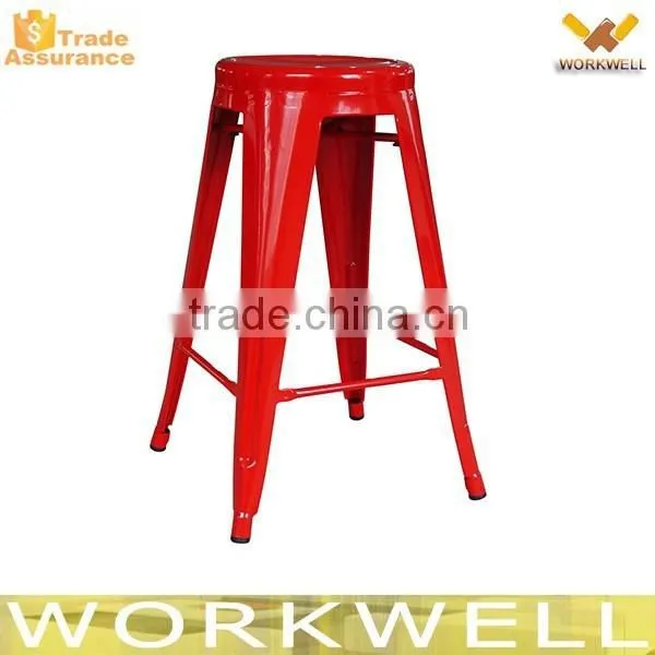 WorkWell Industrial Vintage Round Seat Metal Chair Kw-St11 photo-3