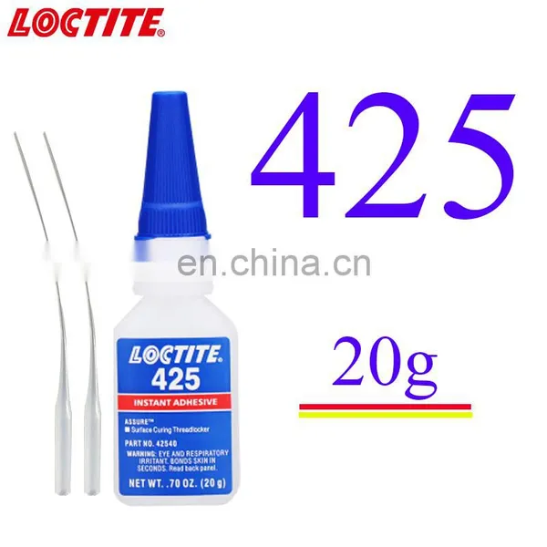 Medium Viscosity 20g Loctiter 424 425 431 Super Instant Glue Quick Curing Adhesive for Metal Rubber Plastics Adhesive photo-3