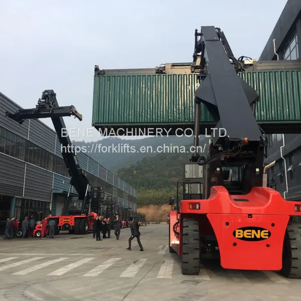 Chinese Container Reach Stacker Manufacturer vs Sany 45ton Container Lift Truck Hyster 45 Ton Container Stacker Price photo-5