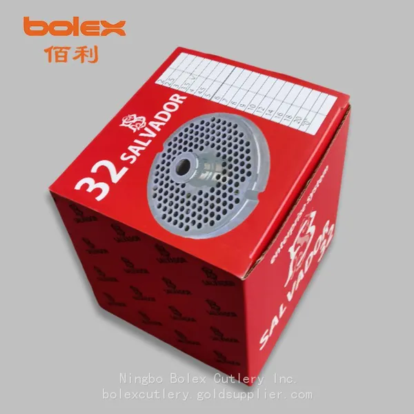 China Factory of Salvador Salvinox Meat Grinder Mincer Plates Knives Cutters Discs #12 #22 #32 #42 Hub Plates photo-2