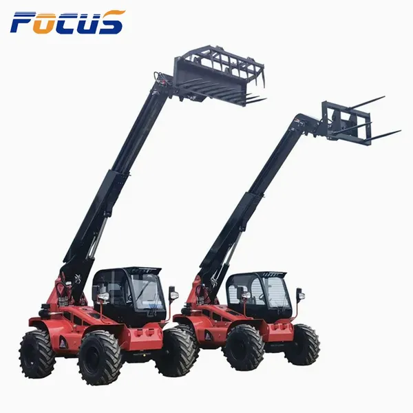 Dual Front Wheel 3 Ton Cheap Remote Control Telescopic Forklift for Construction Works