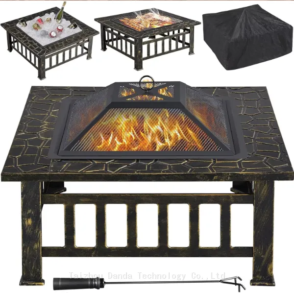Portable High Quality Fire Pit With Smokeless Wood Burning Feature For Outdoor Patio Garden BBQ Grills Backyard Indoor Use photo-4