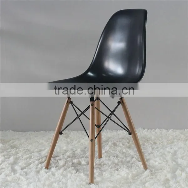 ABS Seat Wooden Leg Living Room Furniture DSW Dining Chair photo-2