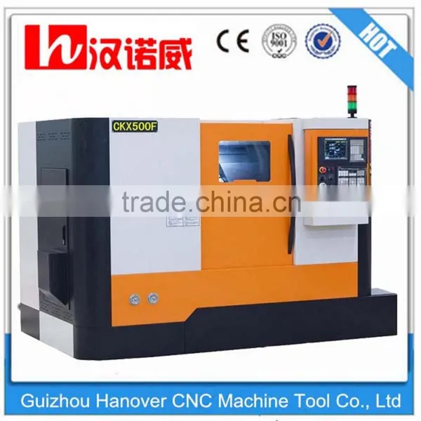 CKX500F China Big Spindle Bore 82mm Slant Bed CNC Lathe With 8/12 Station Hydraulic Tool Turret and Tailstock photo-3
