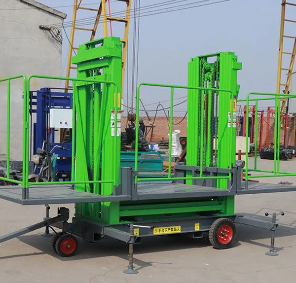 Hydraulic Mast Lifter Mobile Electric Mobile Masonry Platform Elevators Ladder Lift photo-5