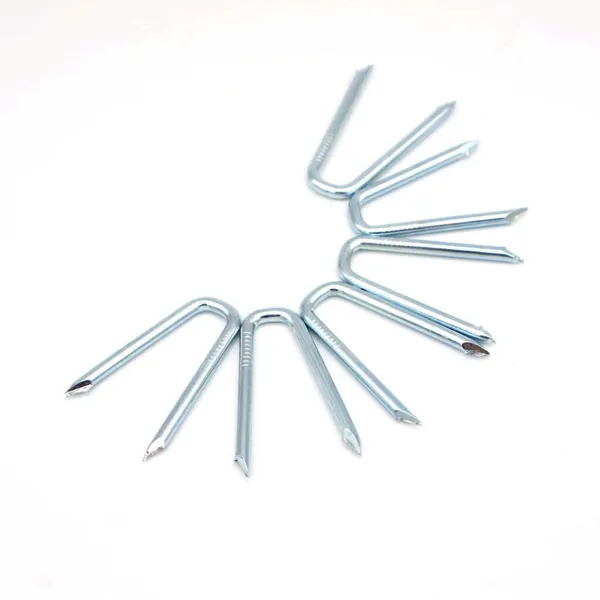 U Fence Staples for Wooden Posts - 1.5 Inch Leg Length, Hot-Dip Galvanized, China Factory photo-4