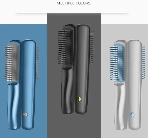Straight Hair Comb/Cross Border New USB Rechargeable Portable Mini Straightener/Soft Styling Comb（Wechat:13510231336） photo-2