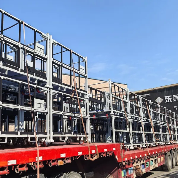Commercial Grade Aluminum Profile Stacking Trolley, Powder Coated Steel Rolling Cart for Workshop and Warehouse photo-2