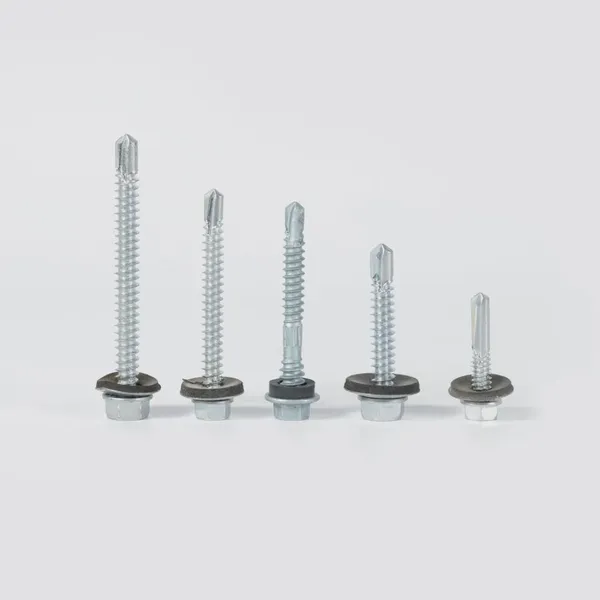 Drilling Screws for Wall Cladding C1022A Carbon Steel White Zinc Flat Head No Snapping Full Sizes photo-5