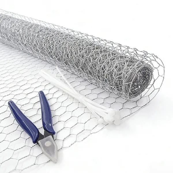 DIY Galvanized Poultry Netting for Chicken Coop & Rabbit Hutch, 1 Inch Hex Mesh, 16 Gauge photo-2