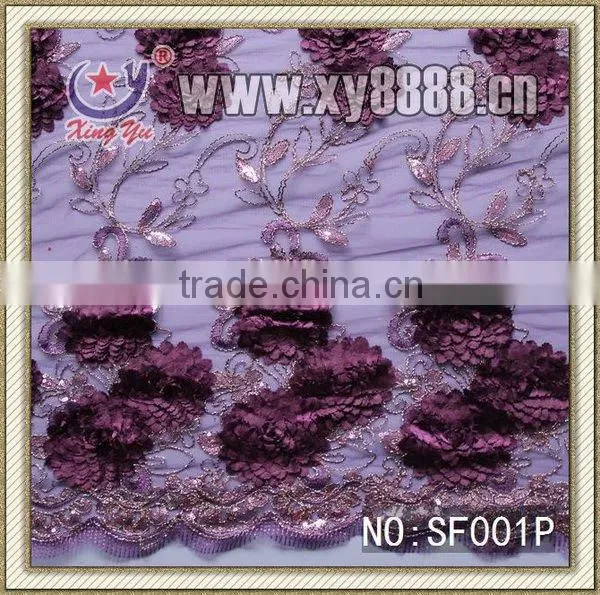 Shining Embroidery Sequins Lace for Wome Garments