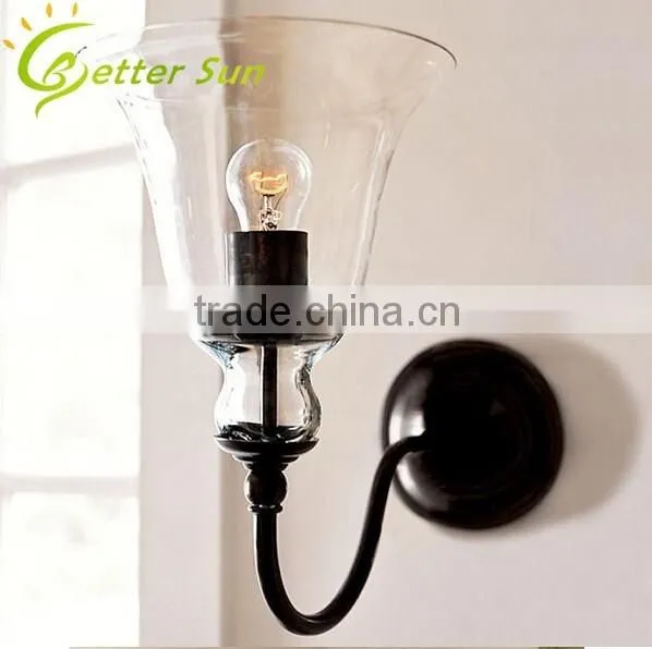 Glass Shade Vintage Edison Light Bulb Wall Lamp photo-2