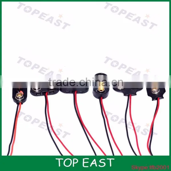 High Quality Copper Material 9v Battery Snap Clip Connector w Lead Wires photo-4