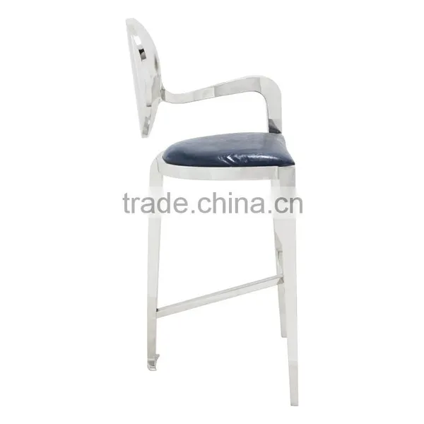 No Folded Metal High Top Leg Bar Chair photo-2
