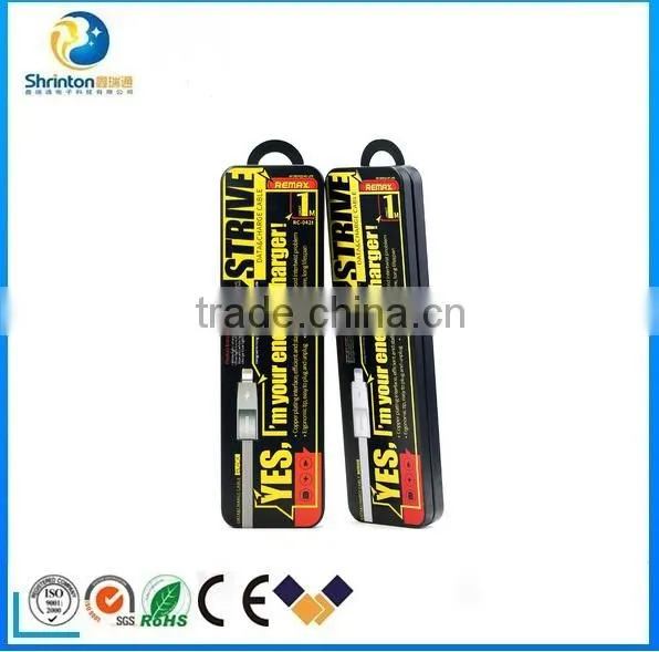 2016 New Product REMAX 2 in 1 Fast Charging Micro USB Data Cable For Iphone Samsung HTC photo-5