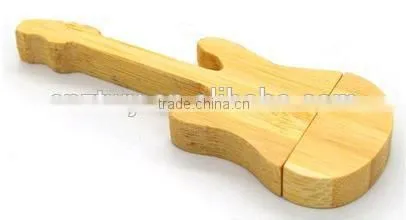Wooden Guitar Shape Usb Flash Drive , Wood Usb Flash Drive 8gb, Guirat Shape Usb Flash Drive 8gb With Custom Logo photo-2