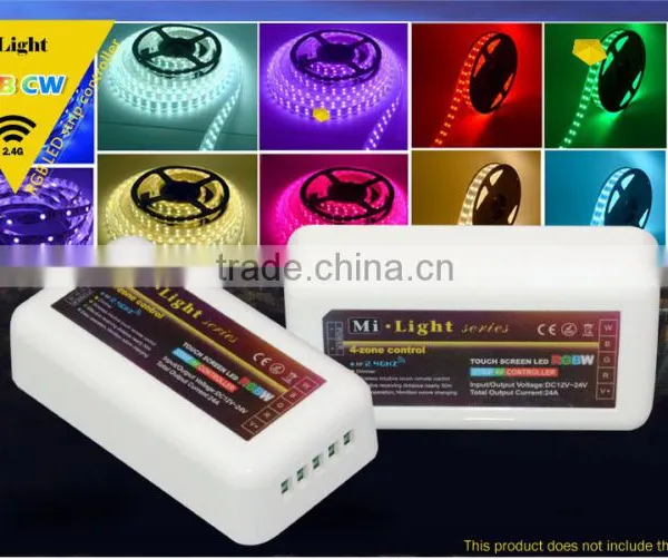 2.4G 4-zone Mi Light Wireless RGBW RF Remote Controller + 4pcs Group Control for Lampada Led Lamp Light 5050 3528 RGB Led Strip photo-4