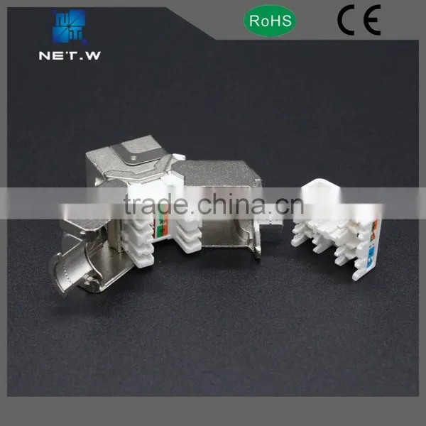 Cat 6A Keystone Jack FTP RJ45 Modular Jack Rj45 8p8c, Female Keystone Jack photo-6