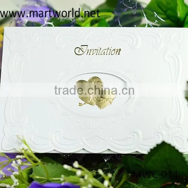 2015 Europe Style Luxurious Wedding Invitation Card for Wholesale, Classic Greeting Cards (MWC-014) photo-2
