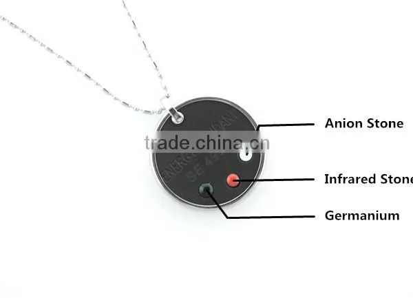 Crystal Quantum Pendant With Scalar Energy + Germanium,Far Infrared,Negative Ion Stone + Stainless Steel Clasp photo-2