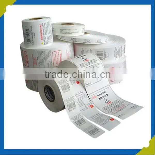 Non Woven Fabric Clothing Garment Wash Care Labels Fabric Content Printed Labels