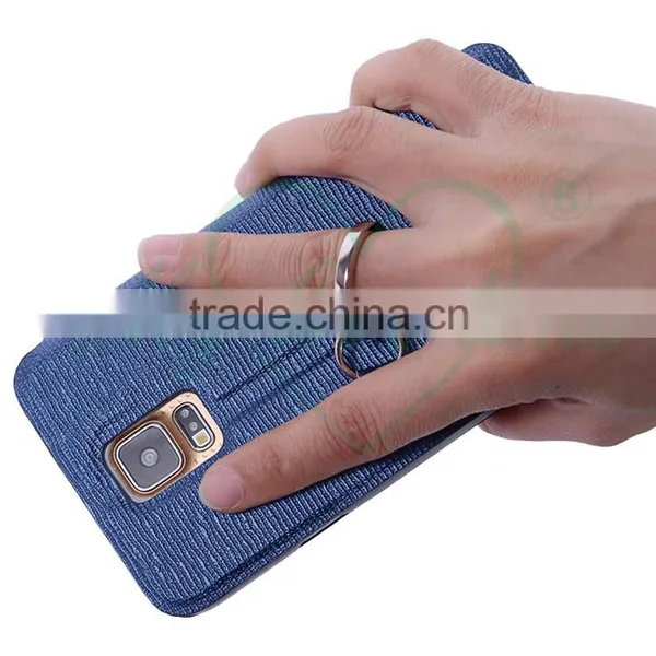 Newest Smart Phone Leather Wallet Case for Samsung Galaxy S5 With Special Ring photo-3