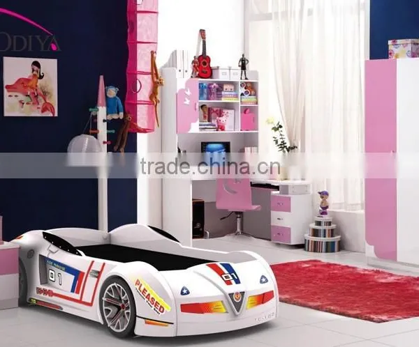 Ferrari Kids Sports Car Bunk Beds Children Bedroom Furniture photo-5