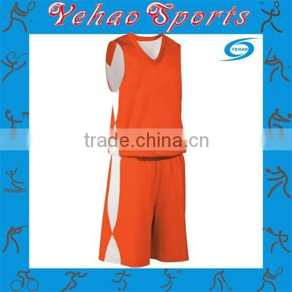 Red White Basketball Jersey Uniform With Black Name and Number photo-4