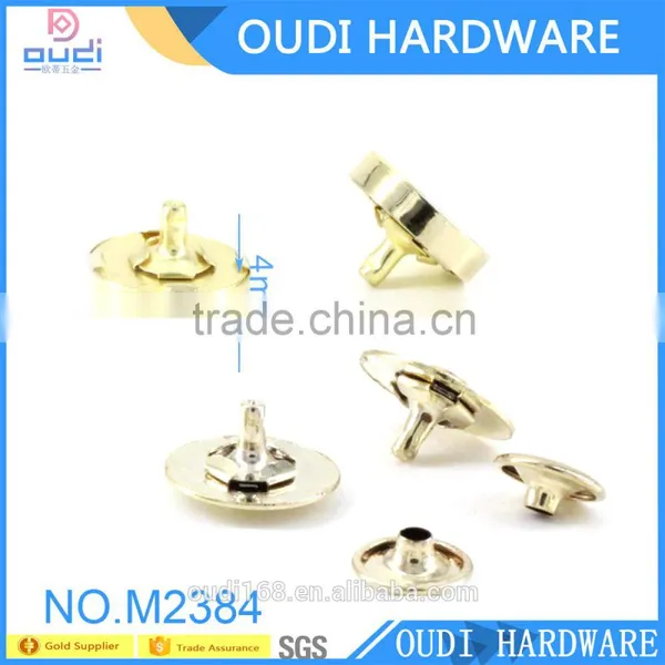 Cheaper Price Shiny Light Gold Snap Button Bag Accessories 14mm Magnetic Button Quality Choice photo-3