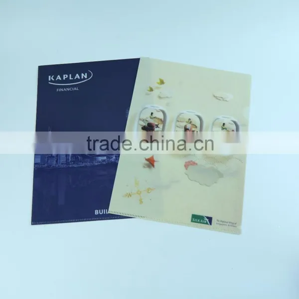 Cheap Price l Shape Folder, Plastic File Folder Cover, Clear Sheet Protector Folder With L Shape Opening for Office Stationery photo-3