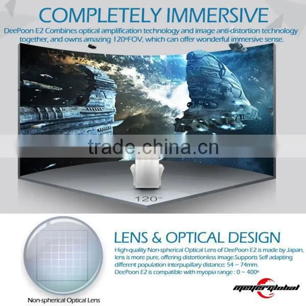 OEM E2 2BG/8GB Virtual Reality Glasses VR Video Game 1080P AMOLED Screen Head Tracking 75HZ API VR Games for PC photo-5