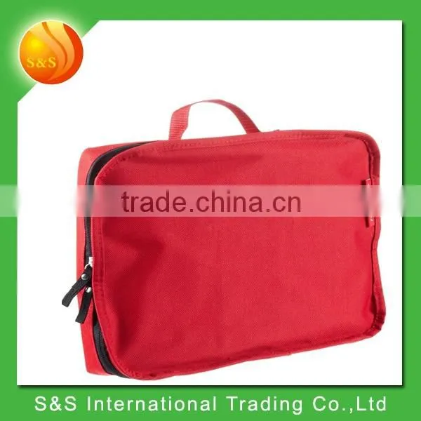 Solid Red Foldable Wheeled Portable Large Capacity Shopping Bag photo-2