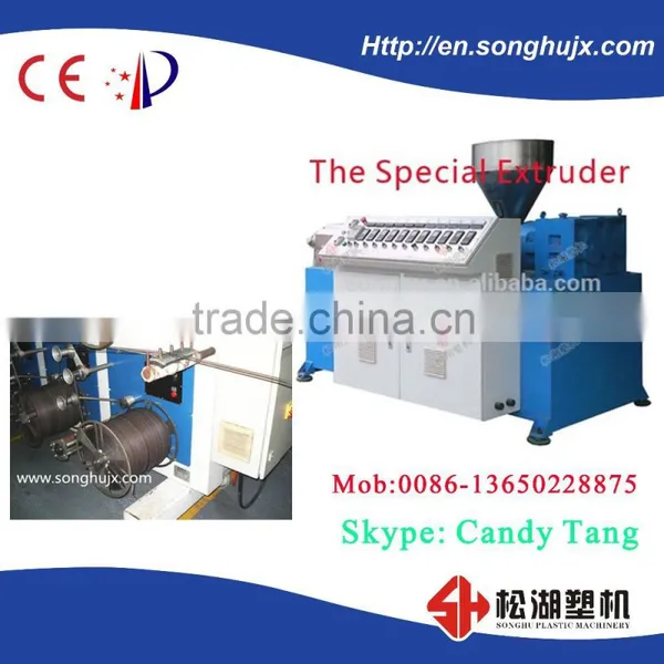 The Latest PP/PE/PVC Plastic Imitation Rattan Extrusion Line photo-4