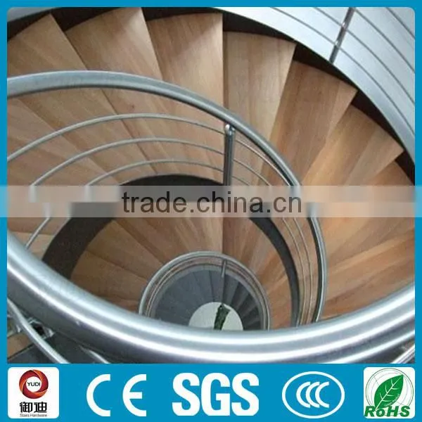 Modern Residential Steel Wood Curved Stair photo-4
