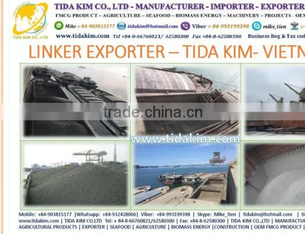 CLINKER VIETNAM TIDA KIM EXPORT- CASHEW NUTS TIDA KIM W210 W240 W320 W450 - ORGANIC COCONUT WATER DESICCATED FLAKE