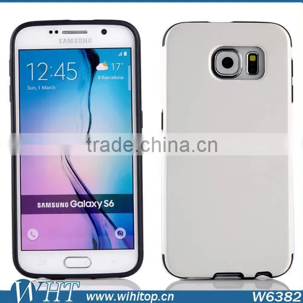 Crazy Horse Pattern TPU Back Cover Leather Coated Case for Samsung Galaxy S6 G9200 photo-5