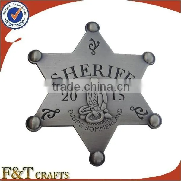 Custom Shaped 3D Gold Die Cast Metal Badge photo-4