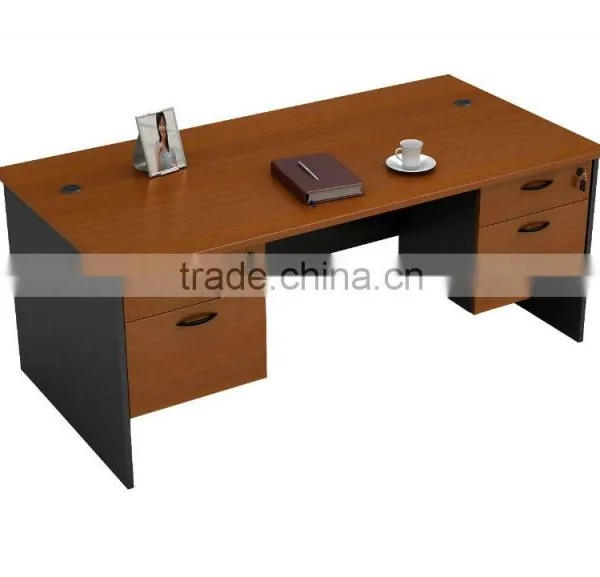 Discount Bow Front Contemporary Executive Desk With Mobile Pedestal photo-3