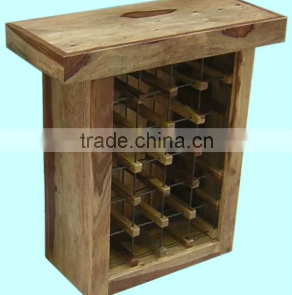 Wooden Wine Cabinet,wine Rack,bar Counter,bar Table Set,bar Cabinet,bar Unit,sheesham Wood Furniture photo-6