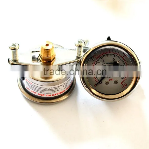High Quality Stainless Steel Glycerin Filledmini Pressure Gauge photo-3